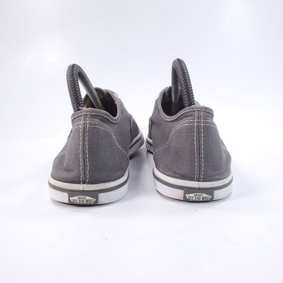 Vans Off the Wall Athletic Lace Up Shoe Womens Size 8.5 Mens 7 TB4R Gray White - Picture 3 of 9